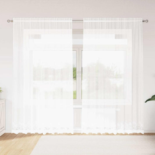Curtains with Curtains White 200x240cm Polyester