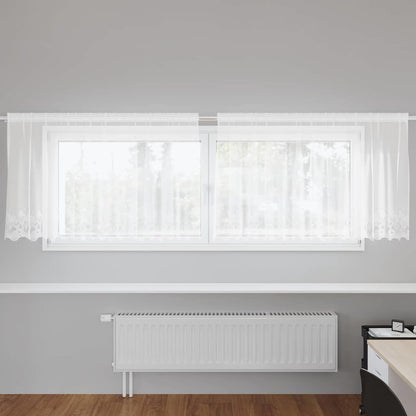 Curtains with Curtains White 300x100cm Polyester