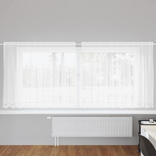 Curtains with Curtains White 300x180cm Polyester