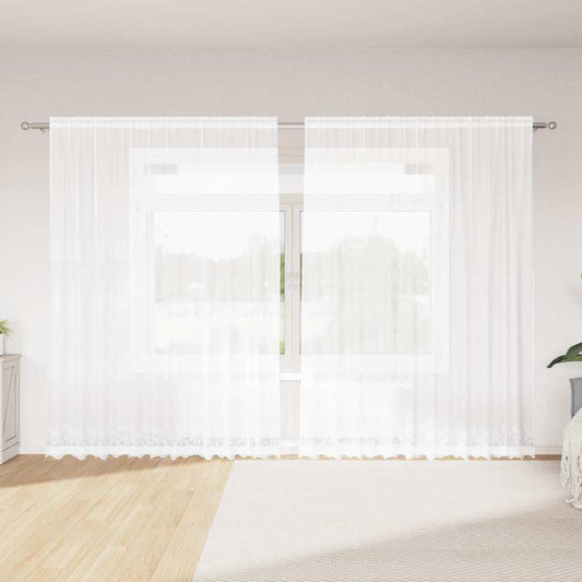 Curtains with Curtains White 300x240cm Polyester