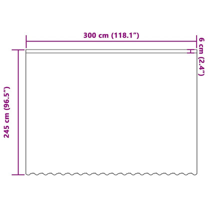 Curtains with Curtains White 300x245cm Polyester