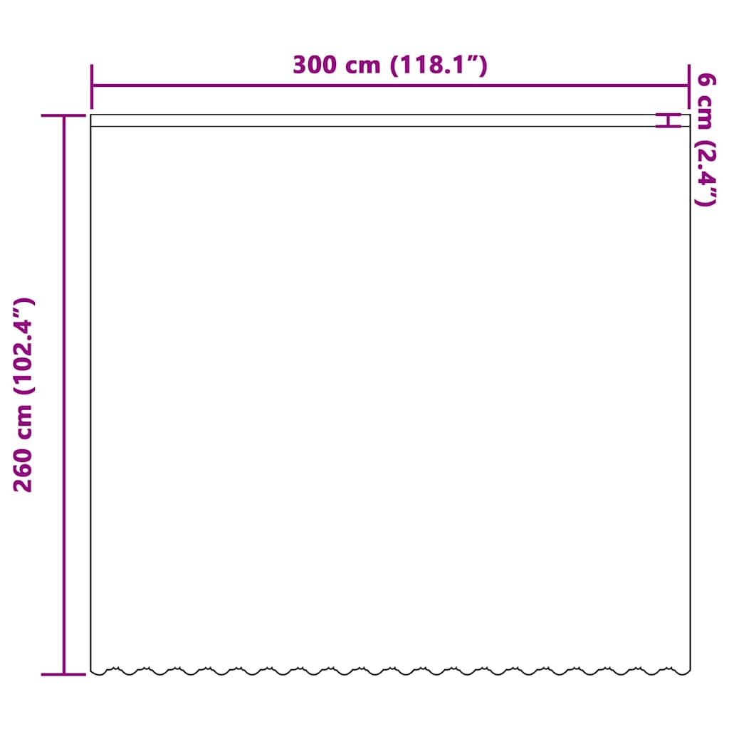 Curtains with Curtains White 300x260cm Polyester