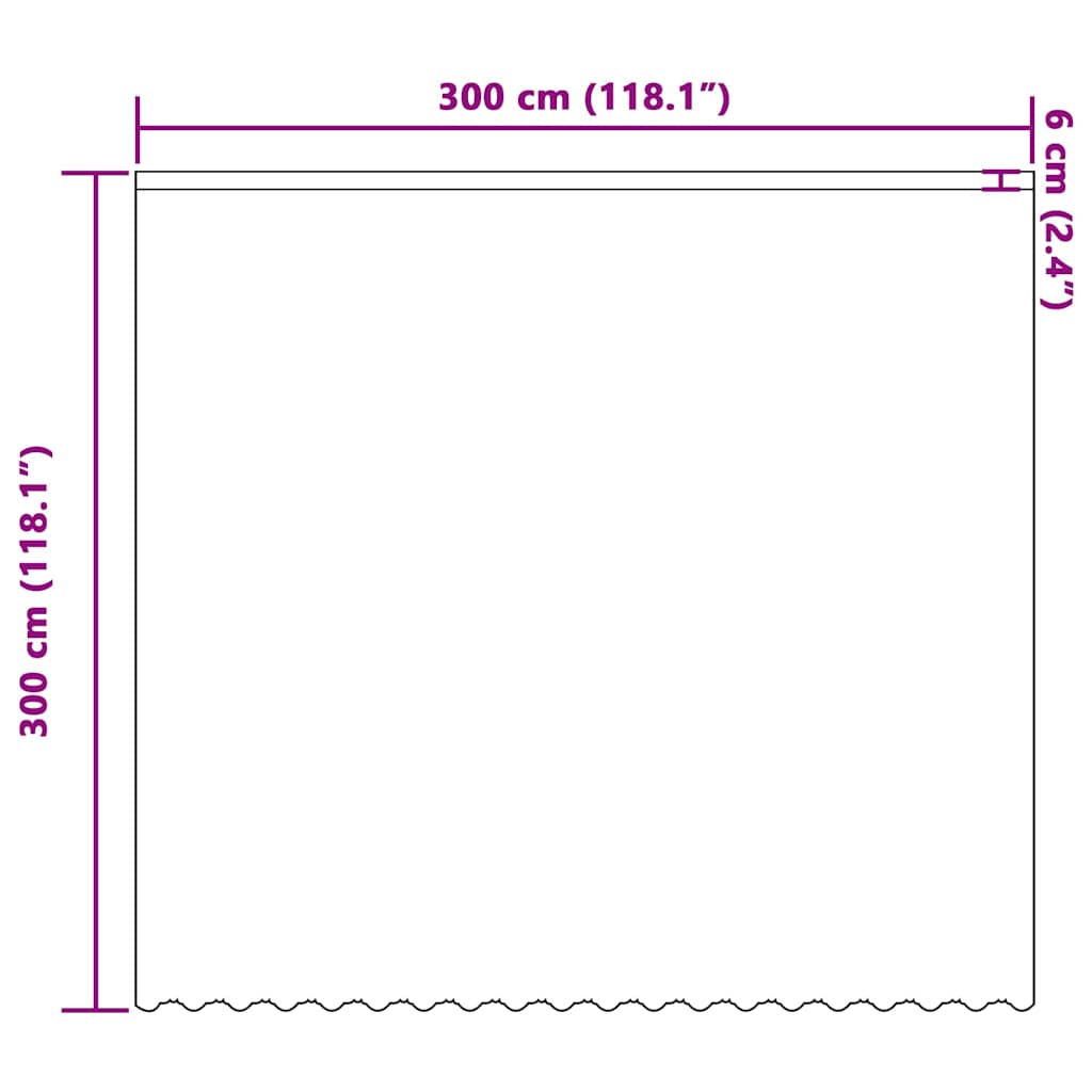 Curtains with Curtains White 300x300cm Polyester
