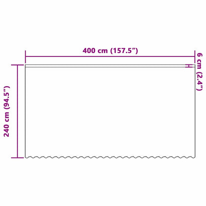 Curtains with Curtains White 400x240cm Polyester