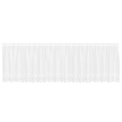 Curtains with Curtains White 500x100cm Polyester