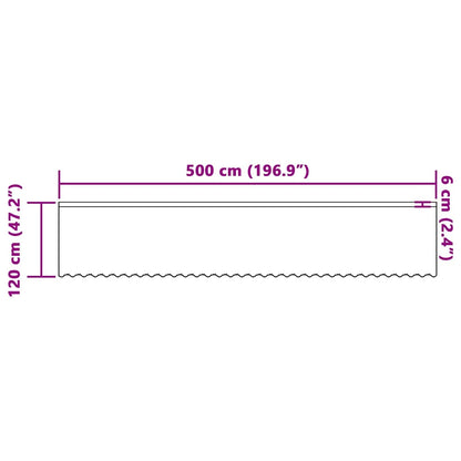 Curtains with Curtains White 500x120cm Polyester