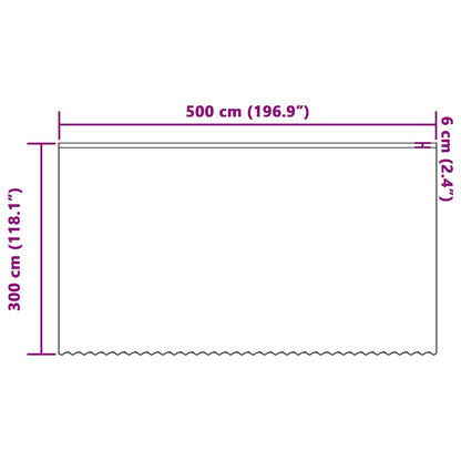 Curtains with Curtains White 500x300cm Polyester