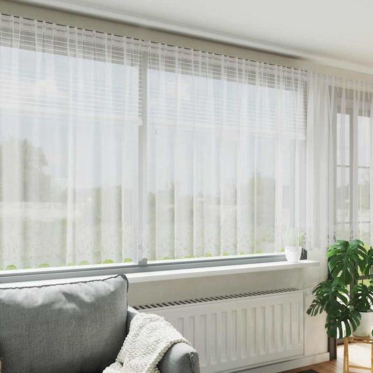 Curtains with Curtains White 900x140cm Polyester
