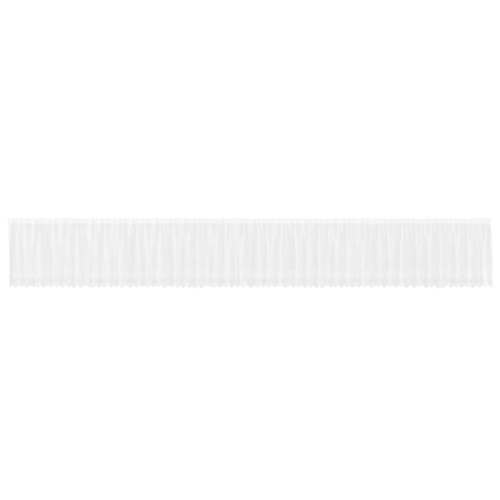 Curtains with Curtains White 1200x120cm Polyester