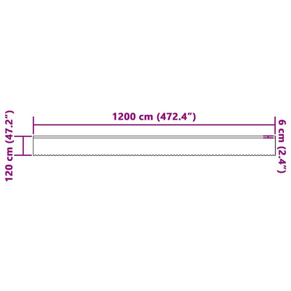 Curtains with Curtains White 1200x120cm Polyester