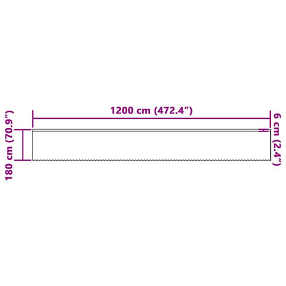 Curtains with Curtains White 1200x180cm Polyester