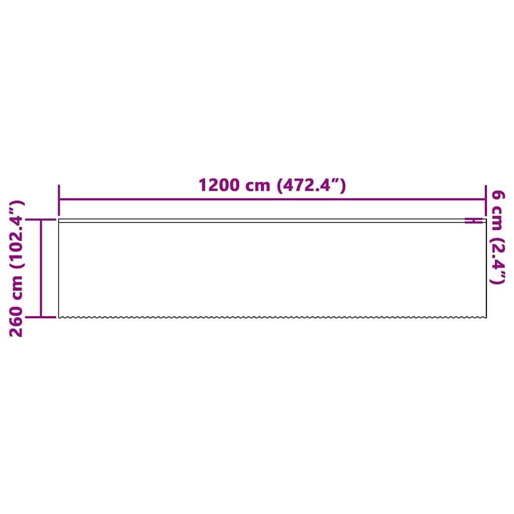 Curtains with Curtains White 1200x260cm Polyester