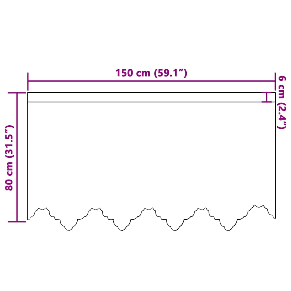 Curtains with Curtains White 150x80cm Polyester