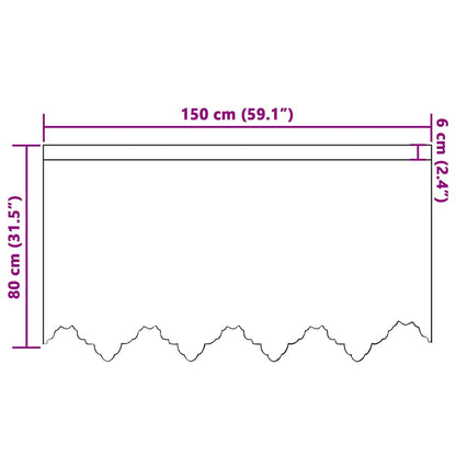 Curtains with Curtains White 150x80cm Polyester