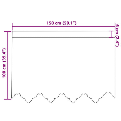 Curtains with Curtains White 150x100cm Polyester