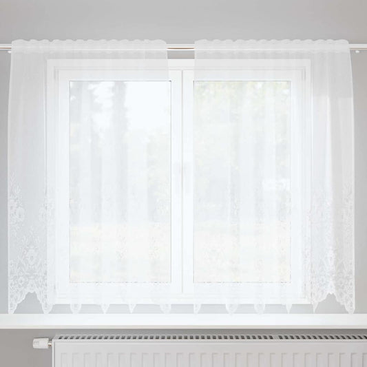 Curtains with Curtains White 150x140cm Polyester
