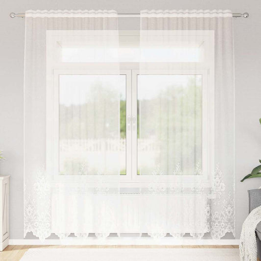 Curtains with Curtains White 150x200cm Polyester