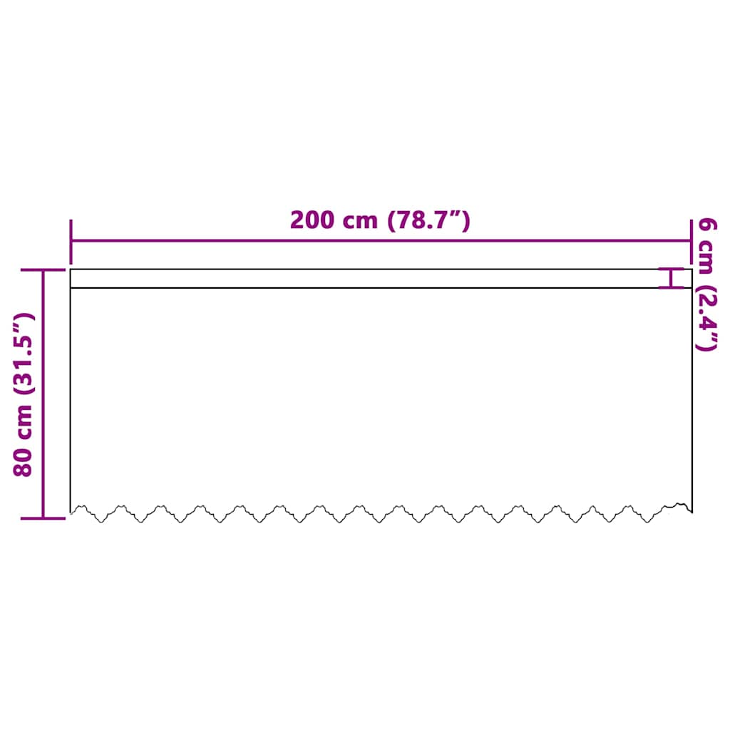 Curtains with Curtains White 200x80cm Polyester