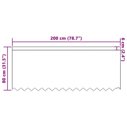 Curtains with Curtains White 200x80cm Polyester