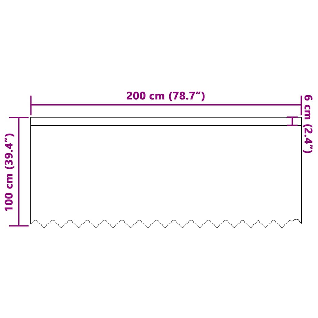 Curtains with Curtains White 200x100cm Polyester