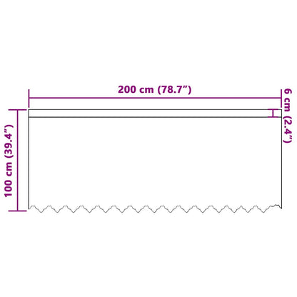 Curtains with Curtains White 200x100cm Polyester
