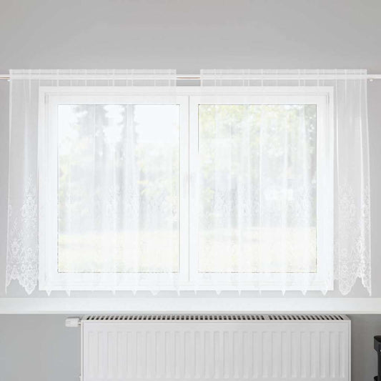 Curtains with Curtains White 200x140cm Polyester