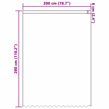 Curtains with Curtains White 200x280cm Polyester