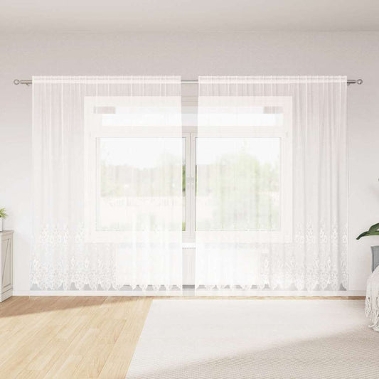 Curtains with Curtains White 300x200cm Polyester