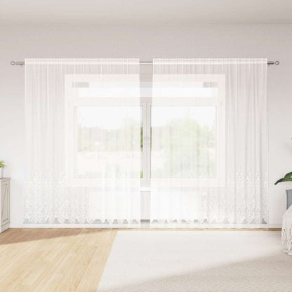 Curtains with Curtains White 300x240cm Polyester
