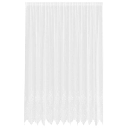 Curtains with Curtains Floral White 300 x 300 cm Polyester