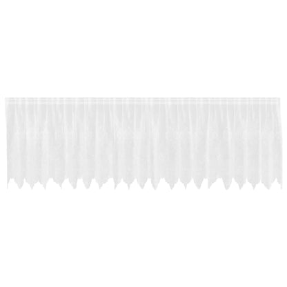 Curtains with Curtains White 500x100cm Polyester