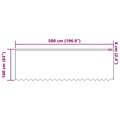 Curtains with Curtains White 500x160cm Polyester