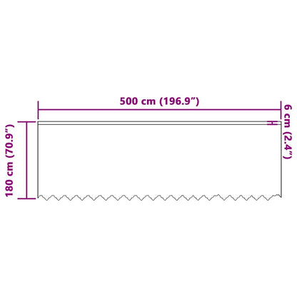 Curtains with Curtains White 500 x 180 cm Polyester