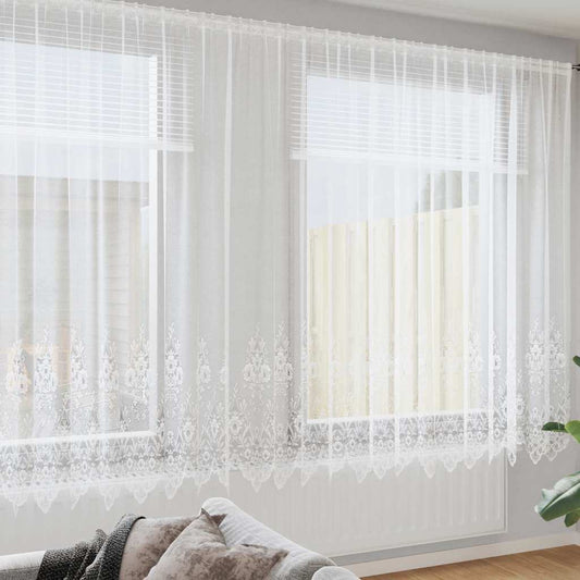 Curtains with Curtains White 600x200cm Polyester