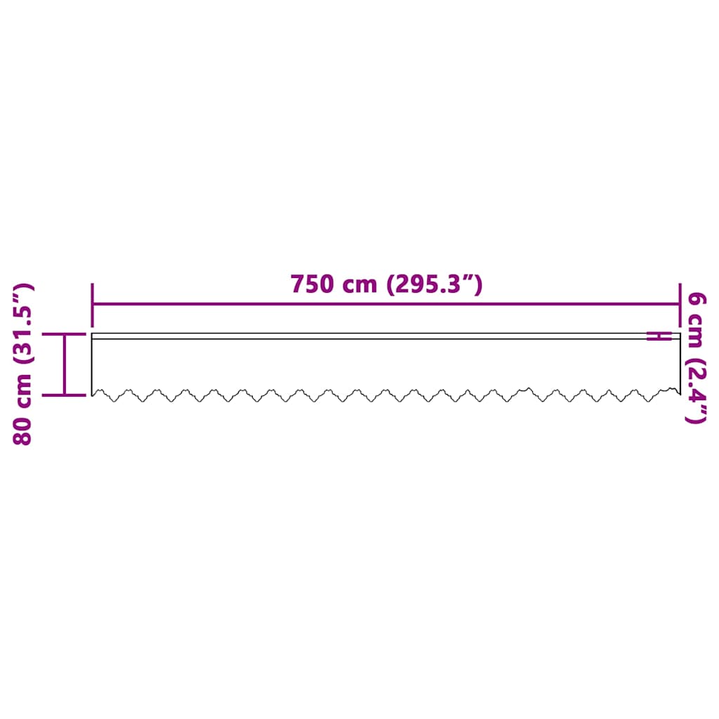 Curtains with Curtains Other White 750 x 80 cm Polyester