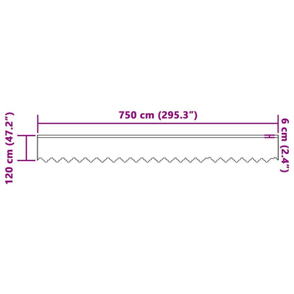 Curtains with Curtains White 750x120cm Polyester