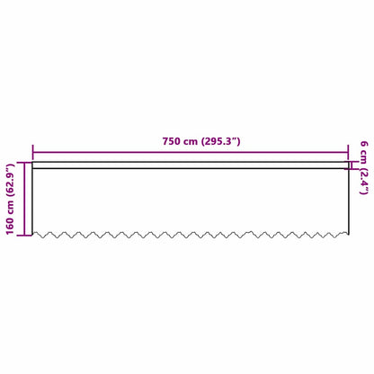 Curtains with Curtains White 750x160cm Polyester