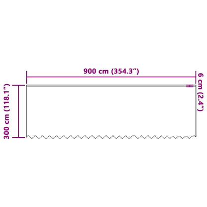 Curtains with Curtains White 900x300cm Polyester