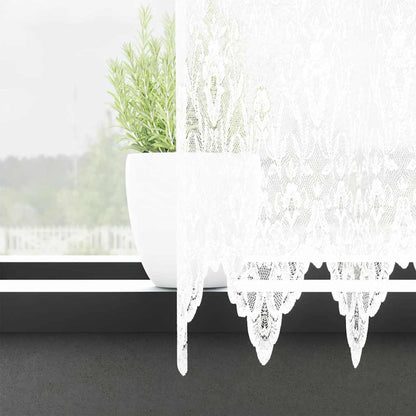 Curtains with Curtains White 1200x120cm Polyester