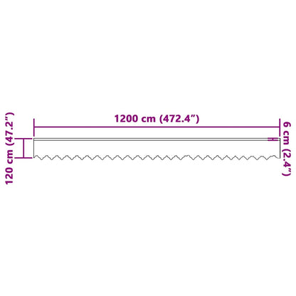 Curtains with Curtains White 1200x120cm Polyester