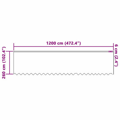 Curtains with Curtains White 1200x260cm Polyester