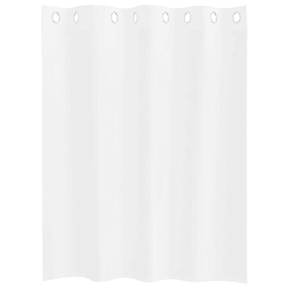 Curtains with Curtains 2 pcs White 140x140cm Polyester