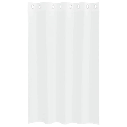 Curtains with Curtains 2 pcs White 140x175cm Polyester