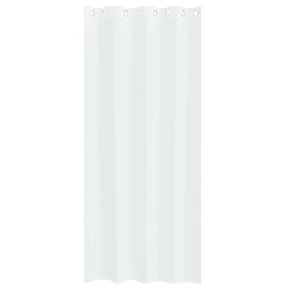 Curtains with Curtains 2 pcs White 140x260cm Polyester