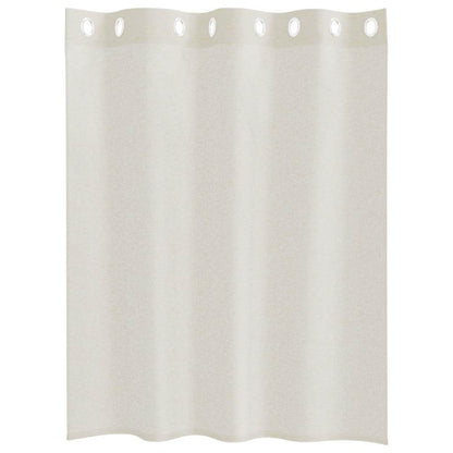 Curtains with Curtains 2 pcs Cream 140x140cm Polyester