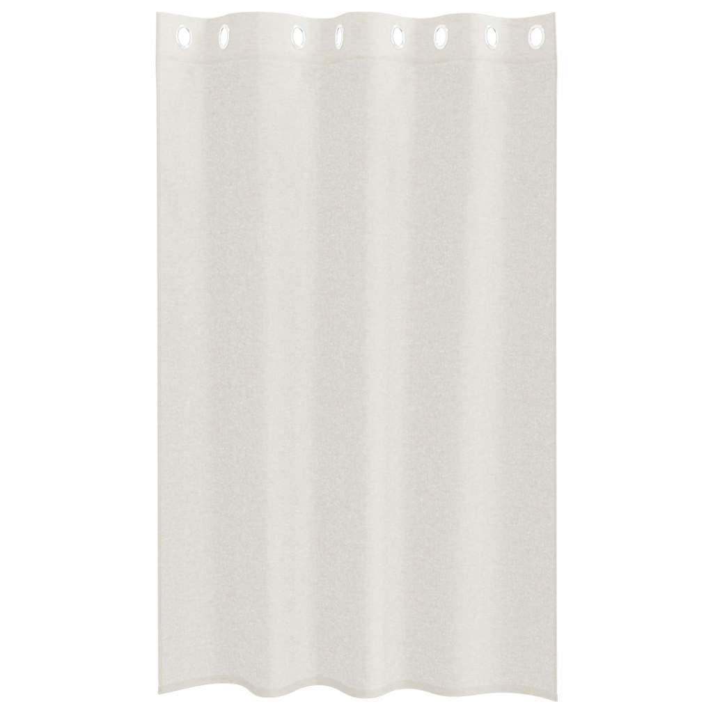Curtains with Curtains 2 pcs Cream 140x175cm Polyester
