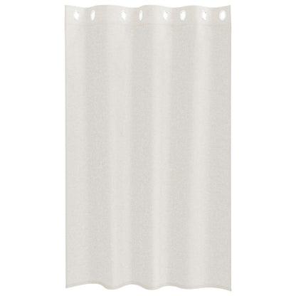 Curtains with Curtains 2 pcs Cream 140x175cm Polyester