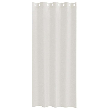 Curtains with Curtains 2 pcs Cream 140x225cm Polyester
