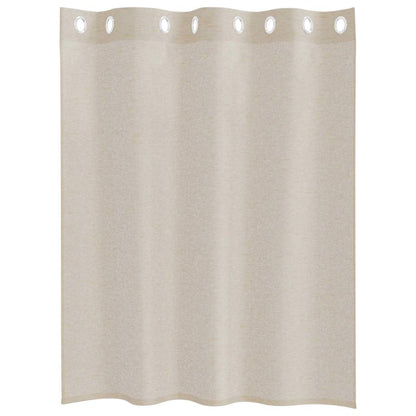 Curtains with Curtains 2 pcs Sand 140x140cm Polyester