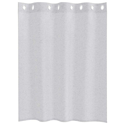 Curtains with Curtains 2 pcs Light grey 140x140cm Polyester